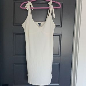 Off white ribbed dress